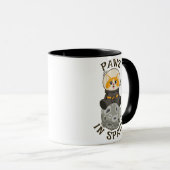 Mug Chat cool dans l'espace Chat Astronaute Animal cos (Devant droit)