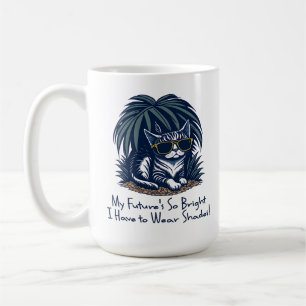 Mug Chat Cool diplômé personnalisé avec lunettes de so