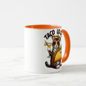 Mug Chat cool Profitant Du Mardi Taco (Devant droit)