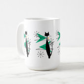 Mug Chat Cool Retro Atomic Era MCM (Devant gauche)
