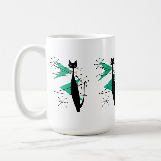 Mug Chat Cool Retro Atomic Era MCM (Gauche)