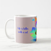 Mug Chat cool stylisé (Gauche)