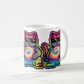 Mug Chat Cool Tie-Dye (Devant droit)