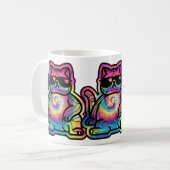 Mug Chat Cool Tie-Dye (Devant gauche)
