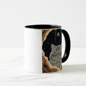 Mug Chat Cosmique (Devant droit)