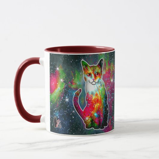 Mug Chat cosmique Omega (Gauche)