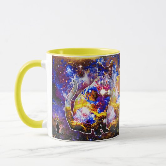 Mug Chat cosmique Psi (Gauche)