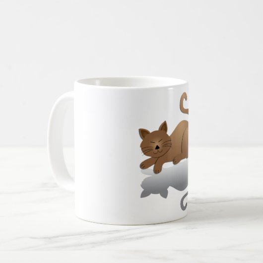 Mug Chat couché (Devant gauche)