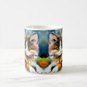 Mug Chat couché, aquarelle (Centre)