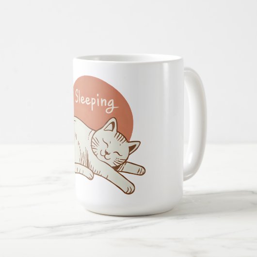 Mug Chat couché mou (Devant droit)