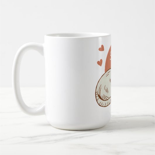 Mug Chat couché mou (Gauche)