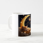 Mug Chat couché sur la lune du croissant (Devant gauche)