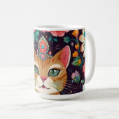 Mug Chat couronné bijou (Devant droit)