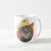 Mug Chat Cowboy (Devant droit)