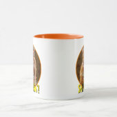 Mug Chat Cranky Drôle Avec Cupcake D'Anniversaire Fond (Centre)