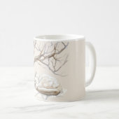 Mug Chat Crème Sous Branches d'Arbre (Devant droit)
