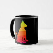 Mug Chat CricketDiane d'amusement d'arc-en-ciel de (Devant gauche)