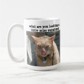 Mug Chat croustillant, sarcastique, Petite Miss Sunshi (Gauche)