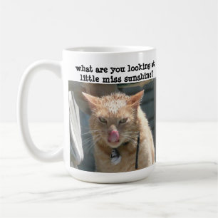 Mug Chat croustillant, sarcastique, Petite Miss Sunshi