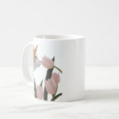Mug Chat curieux Floral de printemps (Devant gauche)
