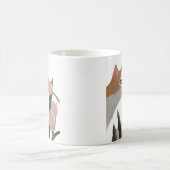 Mug Chat curieux Floral de printemps (Centre)