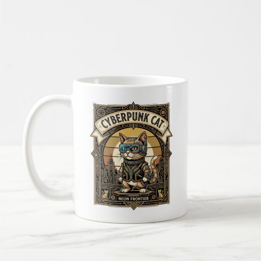Mug Chat Cyberpunk Chat Cyberpunk Vintage (Gauche)