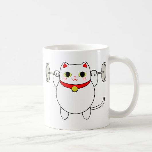 Mug Chat d'accroupissement de Maneki Neko (Droite)