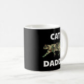 Mug Chat Daddy Camouflage Funny Papa Propriétaire d'an (Devant droit)