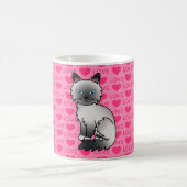 Mug Chat d'amour Birman / Ragdoll à point bleu (Centre)