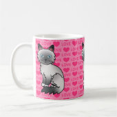 Mug Chat d'amour Birman / Ragdoll à point bleu (Gauche)