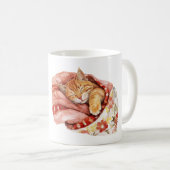 Mug Chat dans couverture florale (Devant droit)