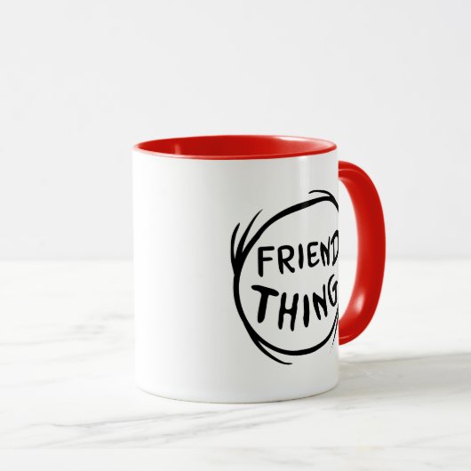 Mug Chat dans la chose Casquette une chose deux - chos (Devant droit)