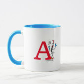 Mug Chat dans l'acte d'équilibre Monogramme A (Gauche)