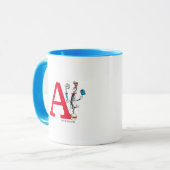 Mug Chat dans l'acte d'équilibre Monogramme A (Devant gauche)