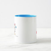 Mug Chat dans l'acte d'équilibre Monogramme J (Centre)