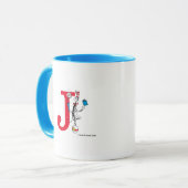 Mug Chat dans l'acte d'équilibre Monogramme J (Devant gauche)