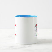 Mug Chat dans l'acte d'équilibre monogramme K (Centre)