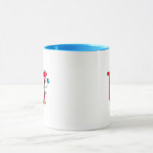 Mug Chat dans l'acte d'équilibre monogramme U (Centre)