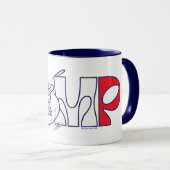 Mug Chat dans le Casquette | Bump (Devant droit)