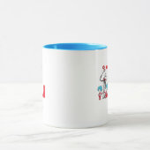 Mug Chat dans le Casquette, Chose Un Nom & Monogramme  (Centre)