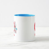 Mug Chat dans le Casquette, Chose Un Nom & Monogramme  (Centre)