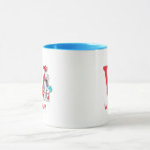Mug Chat dans le Casquette, Chose Un Nom & Monogramme  (Centre)