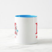 Mug Chat dans le Casquette, Chose Un Nom & Monogramme  (Centre)