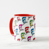 Mug Chat Dans Le Casquette Colorful Casquette Motif (Devant gauche)