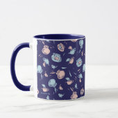 Mug Chat Dans Le Casquette | Le Motif du poisson (Gauche)
