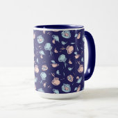 Mug Chat Dans Le Casquette | Le Motif du poisson (Devant droit)