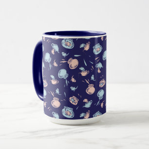 Mug Chat Dans Le Casquette   Le Motif du poisson