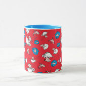 Mug Chat Dans Le Casquette | Le Motif rouge poisson (Centre)