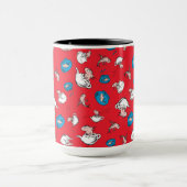 Mug Chat Dans Le Casquette | Le Motif rouge poisson (Centre)