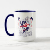 Mug Chat dans le Casquette | Montez Avec Un Poisson (Gauche)